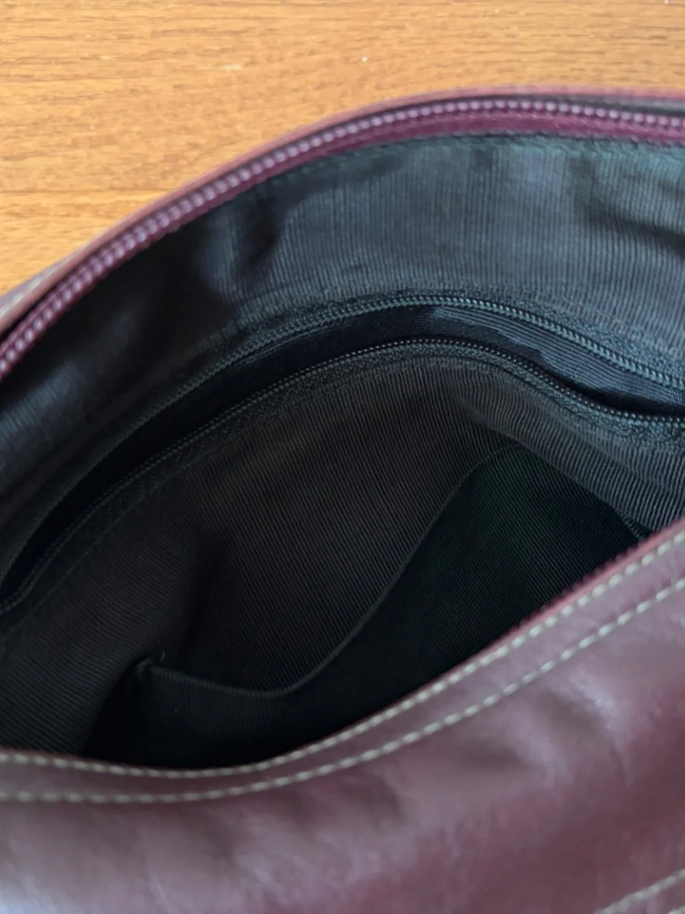 Vintage Palizzio Plum Purple Slouchy Shoulder Bag